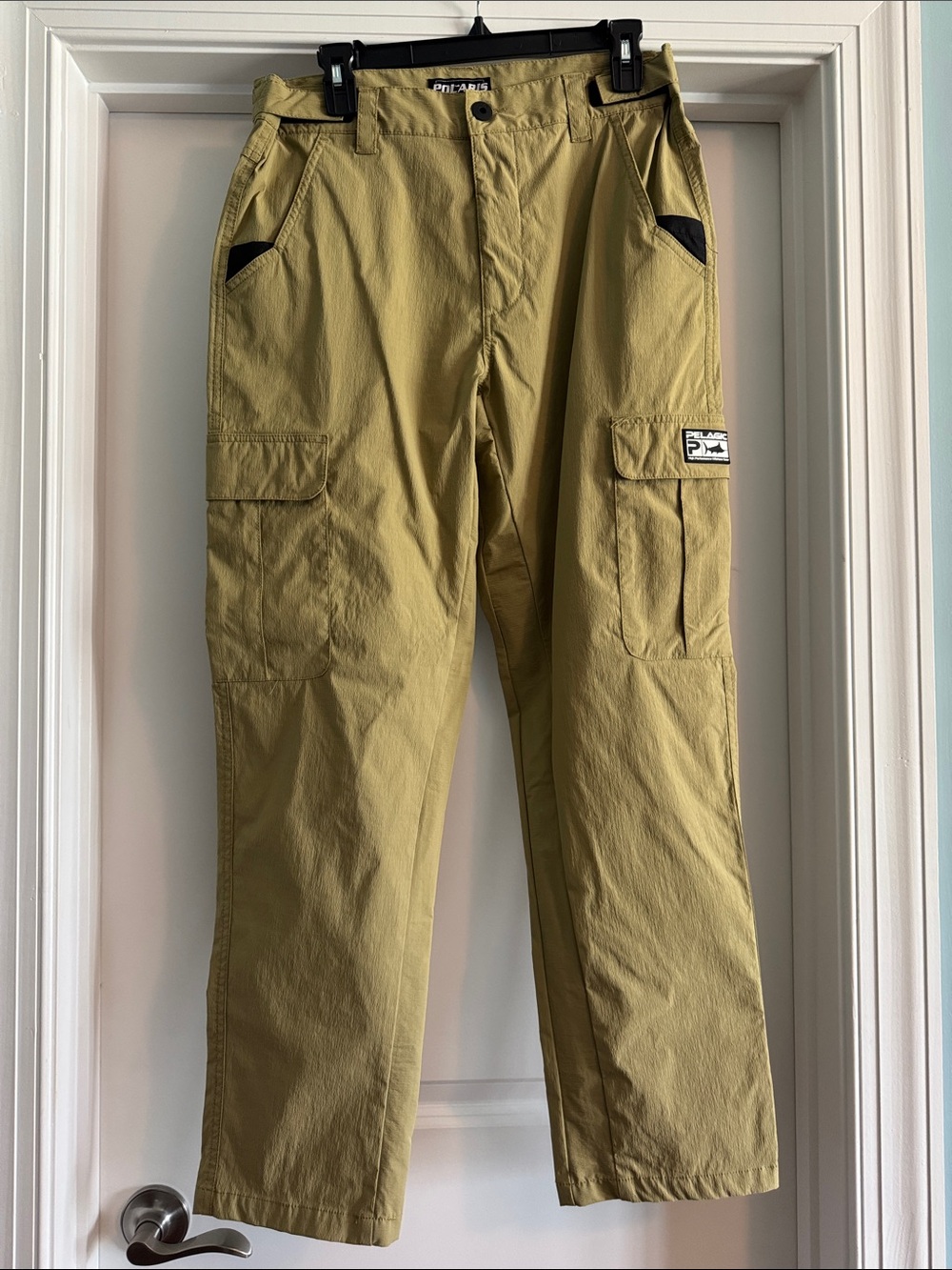 Pelagic Olive-Tan Cargo Pants with Utility Pockets